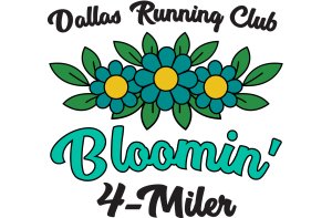DRC's Bloomin' 4-Miler Logo