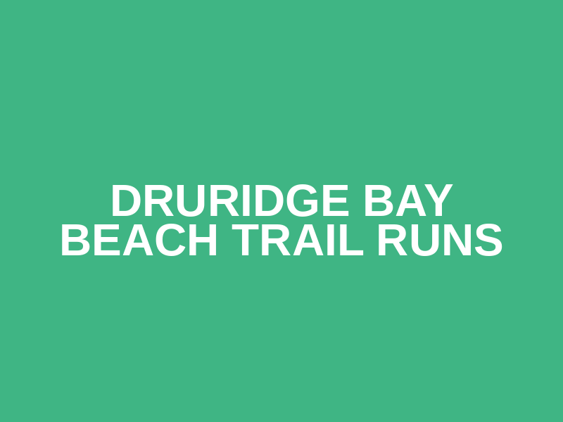 DRURIDGE BAY BEACH TRAIL RUNS Logo