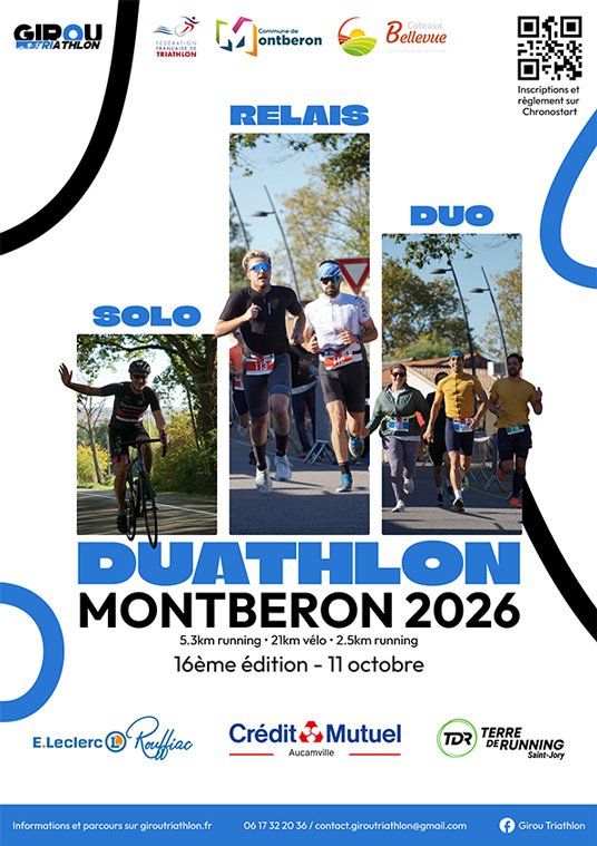 DUATHLON DE MONTBERON Logo