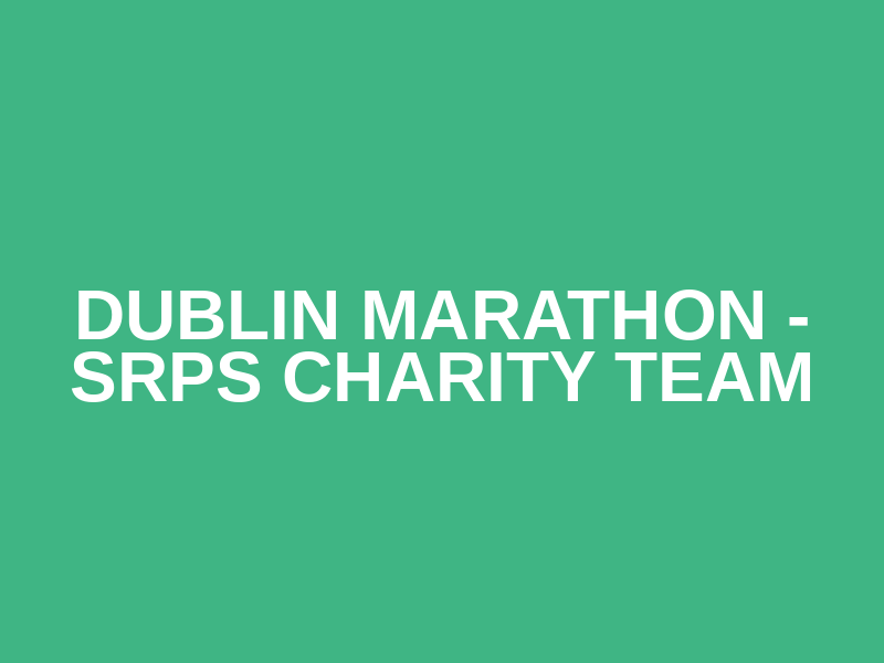 Dublin Marathon - SRPS Charity Team Logo