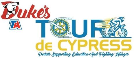 DUKE'S 2027 Tour de Cypress 23rd Annual Bike Ride Logo