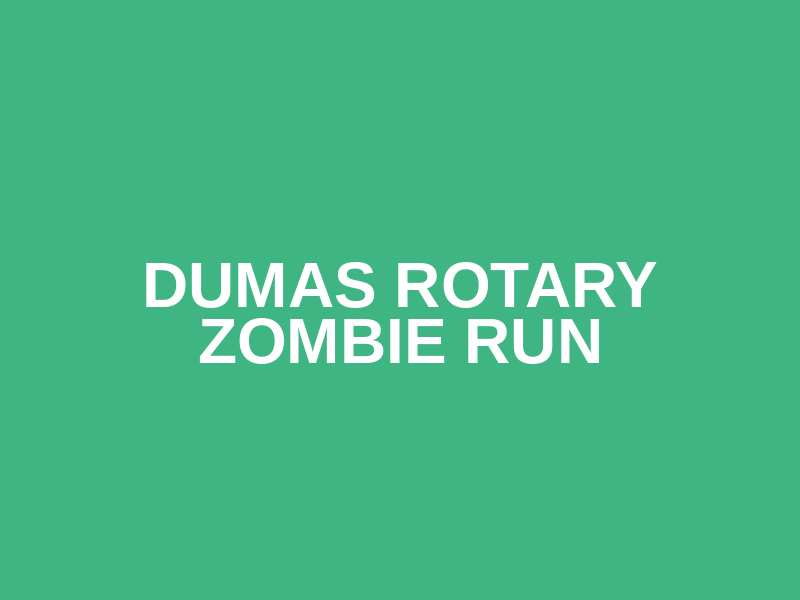 Dumas Rotary Zombie Run Logo