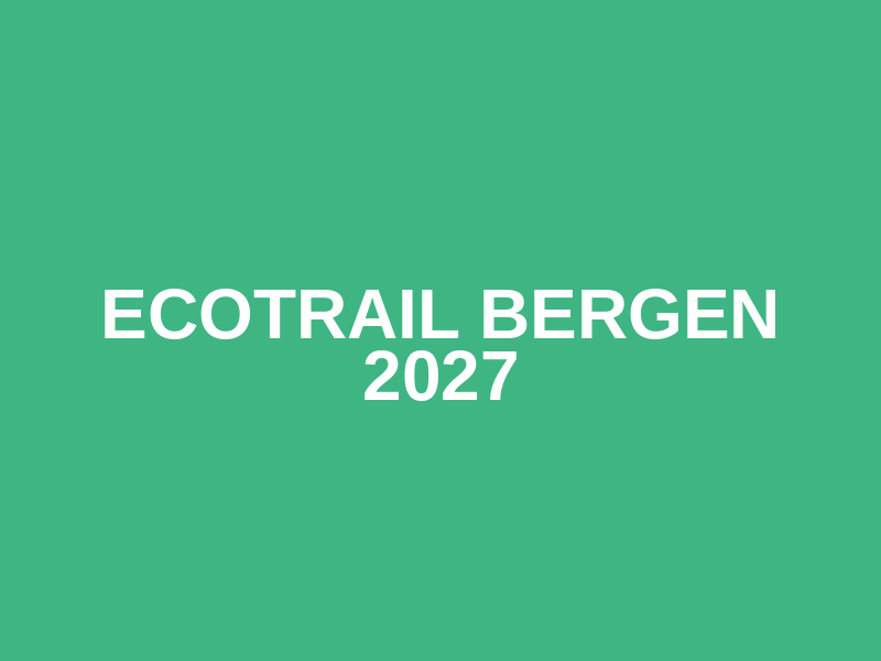Ecotrail Bergen 2027 Logo