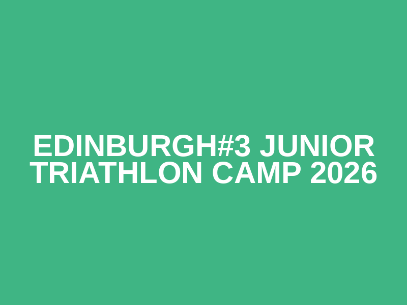 Edinburgh#3 Junior Triathlon Camp 2026 Logo