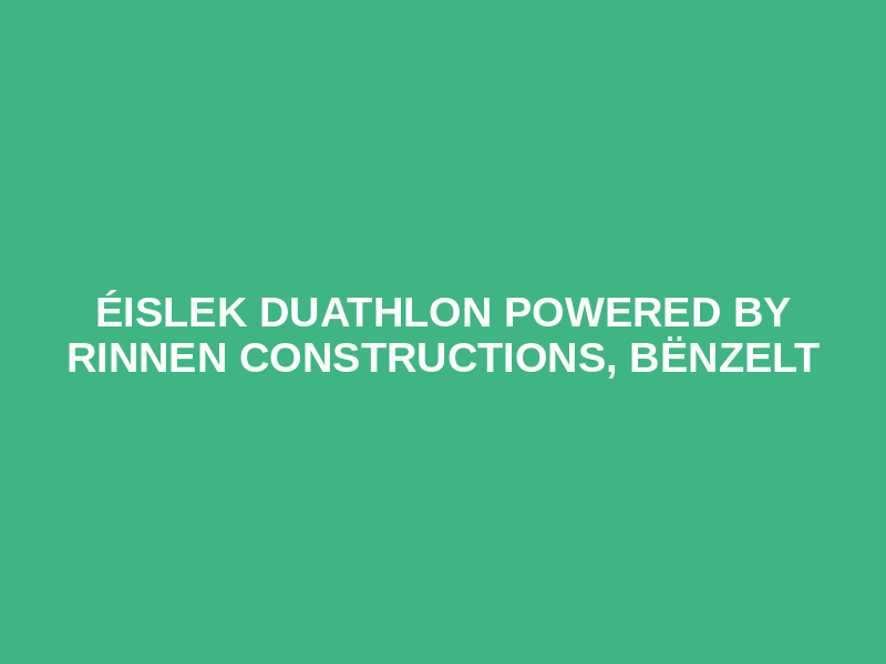 Éislek Duathlon powered by RINNEN Constructions, Bënzelt Logo