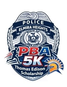 Elmira Heights PBA - Thomas Edison 5k Logo