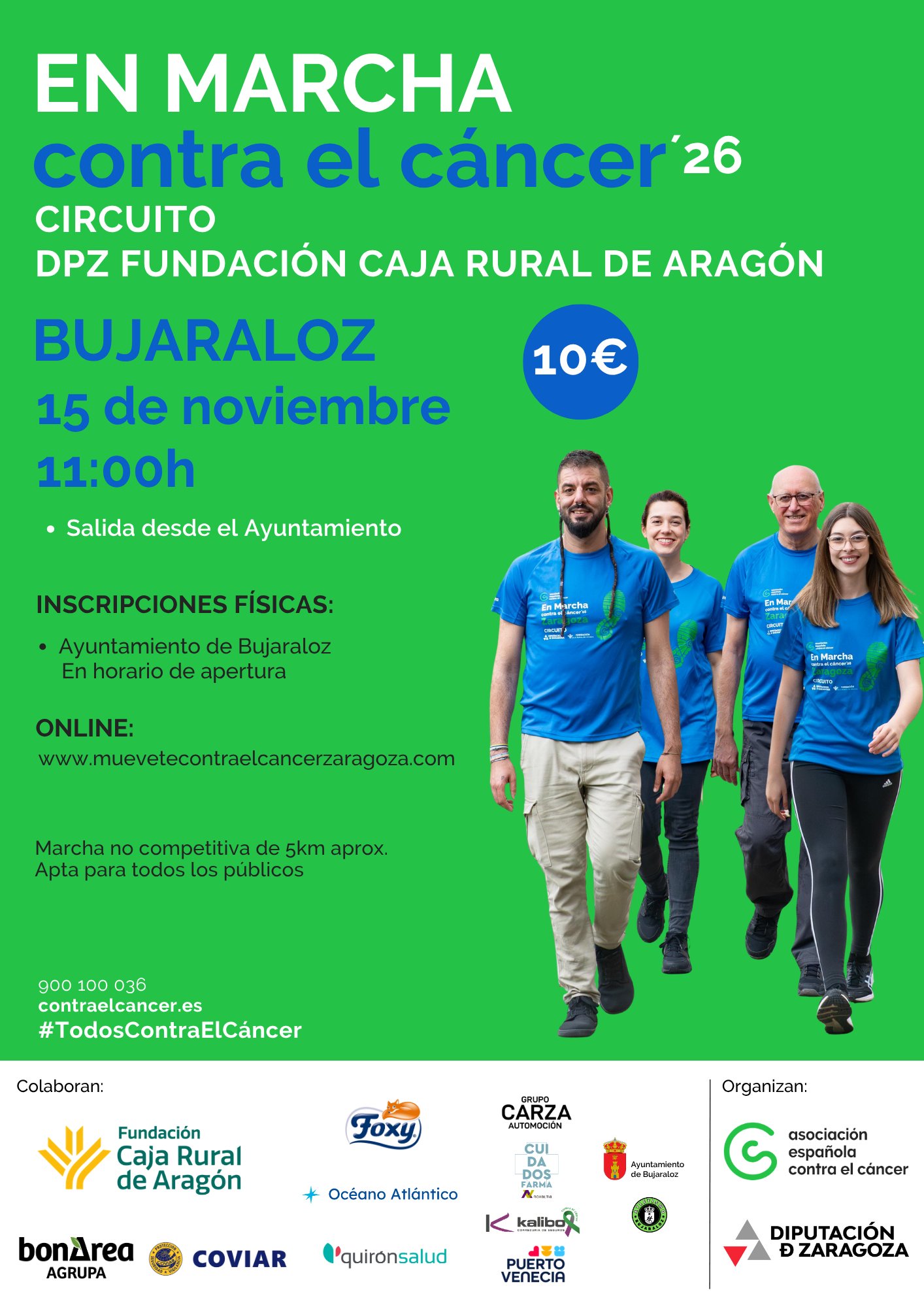 EN MARCHA CONTRA EL CÁNCER BUJARALOZ 2026
