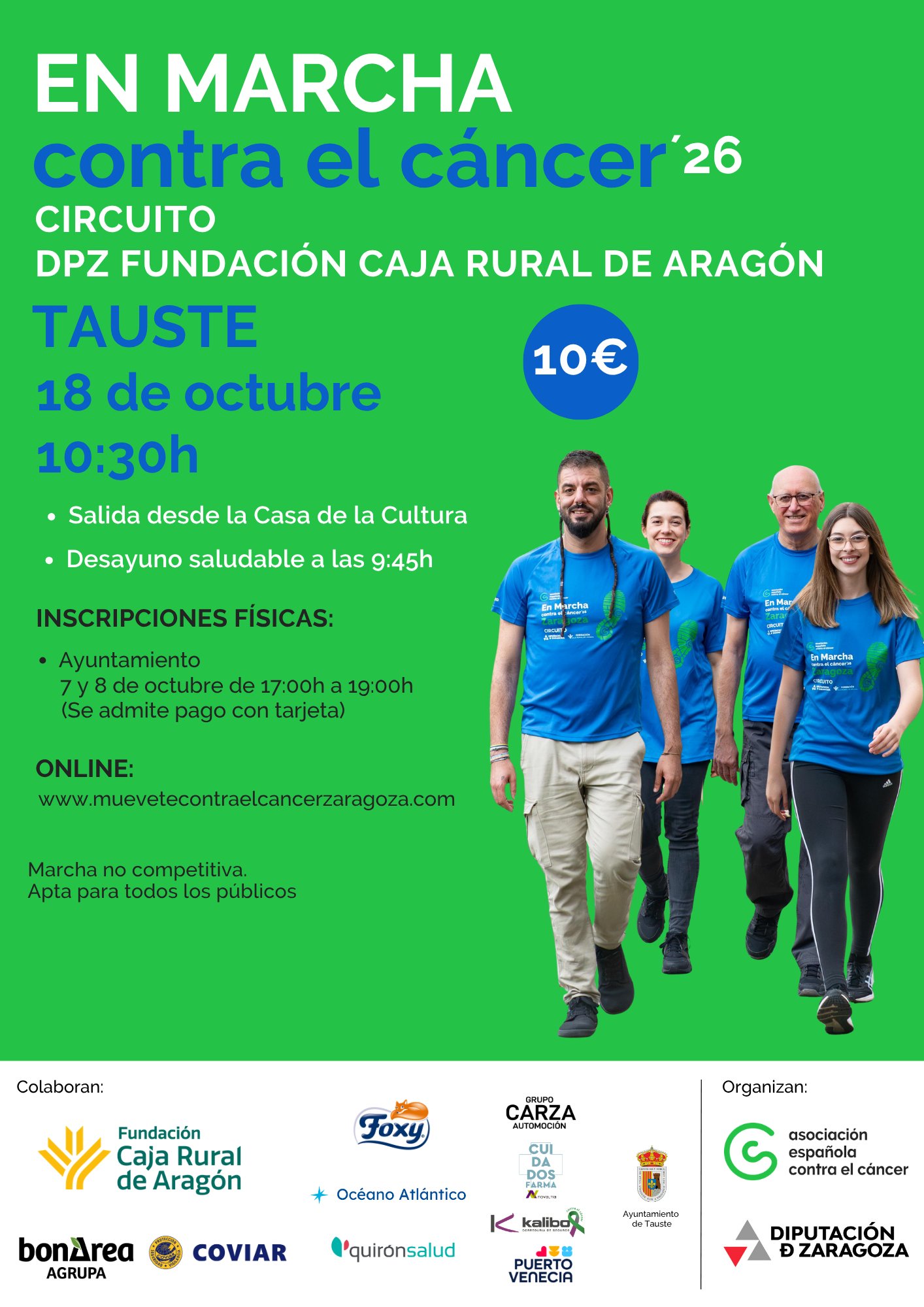 EN MARCHA CONTRA EL CÁNCER TAUSTE 2026