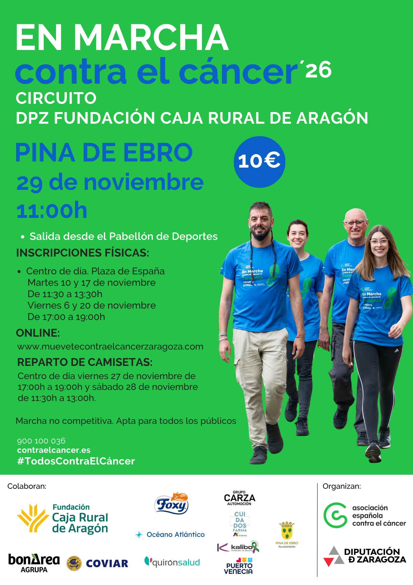 EN MARCHA CONTRA EL CÁNCER PINA DE EBRO 2026