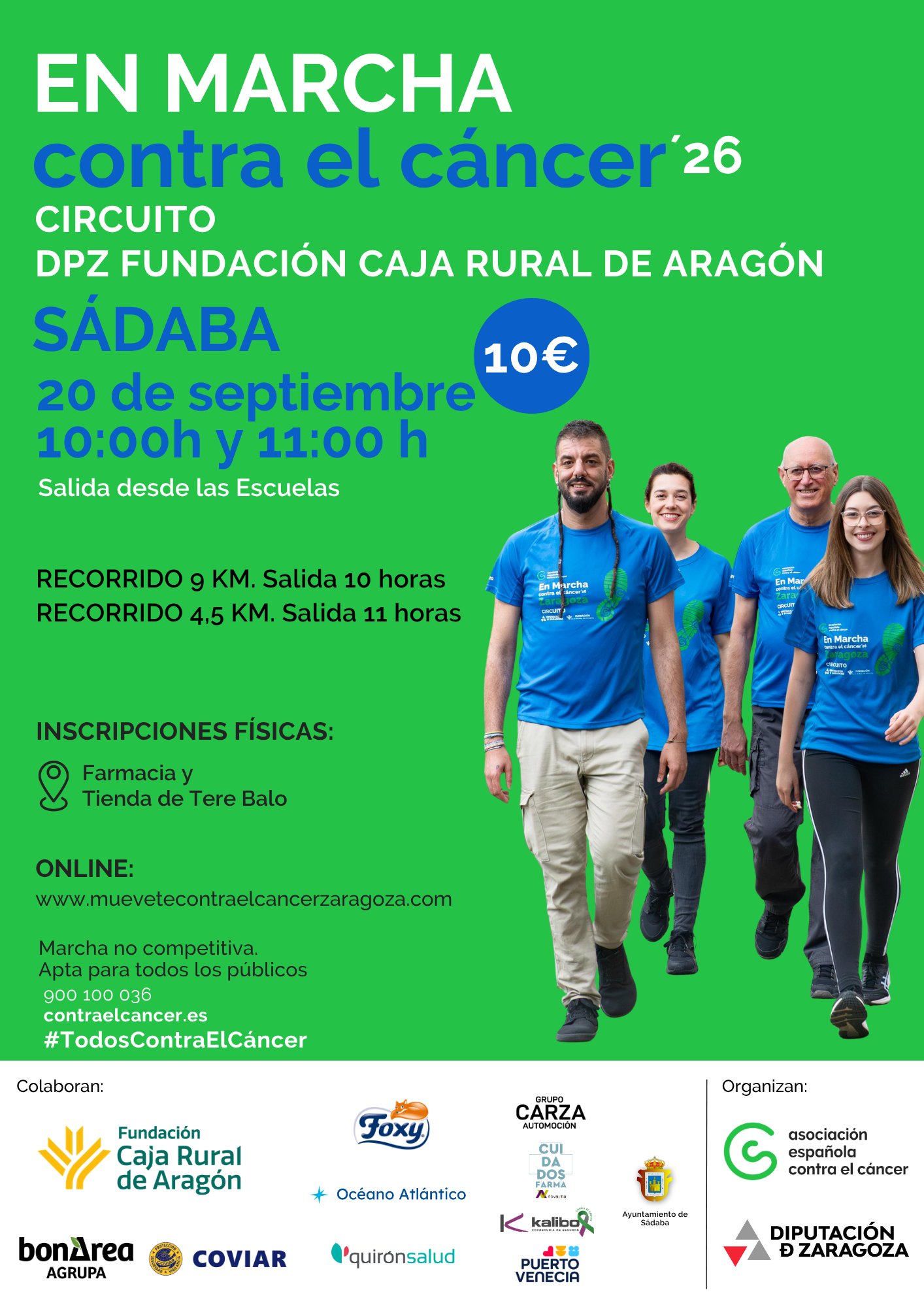 EN MARCHA CONTRA EL CÁNCER SADABA 2026 Logo