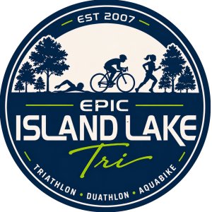 Epic Races' Island Lake Triathlon, Duathlon, Aquabike Logo