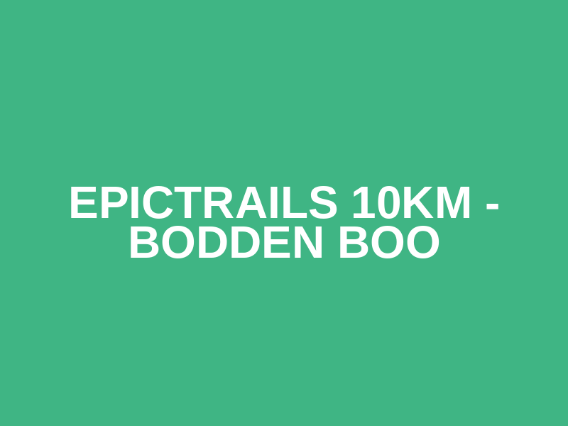 EpicTrails 10km - Bodden Boo Logo