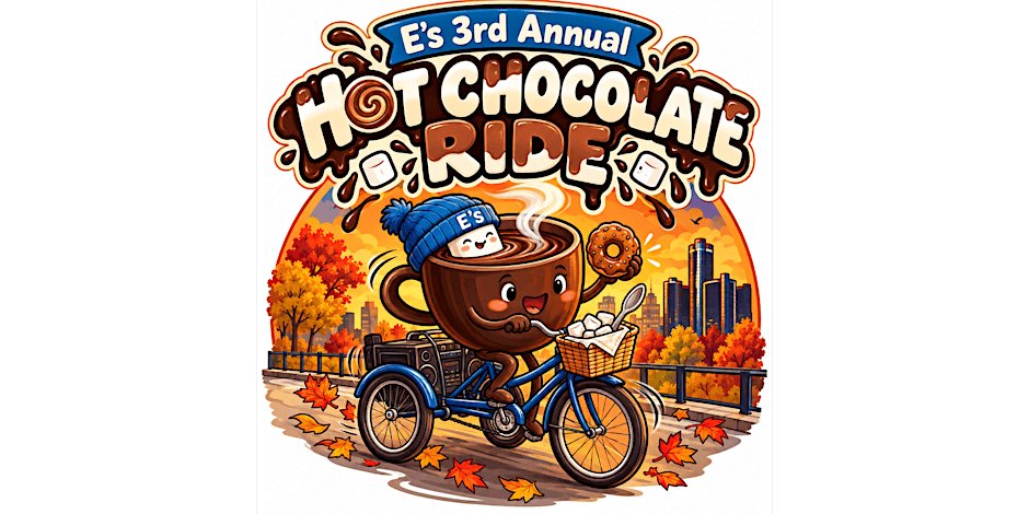 E's 3rd Annual Hot Chocolate Ride Logo