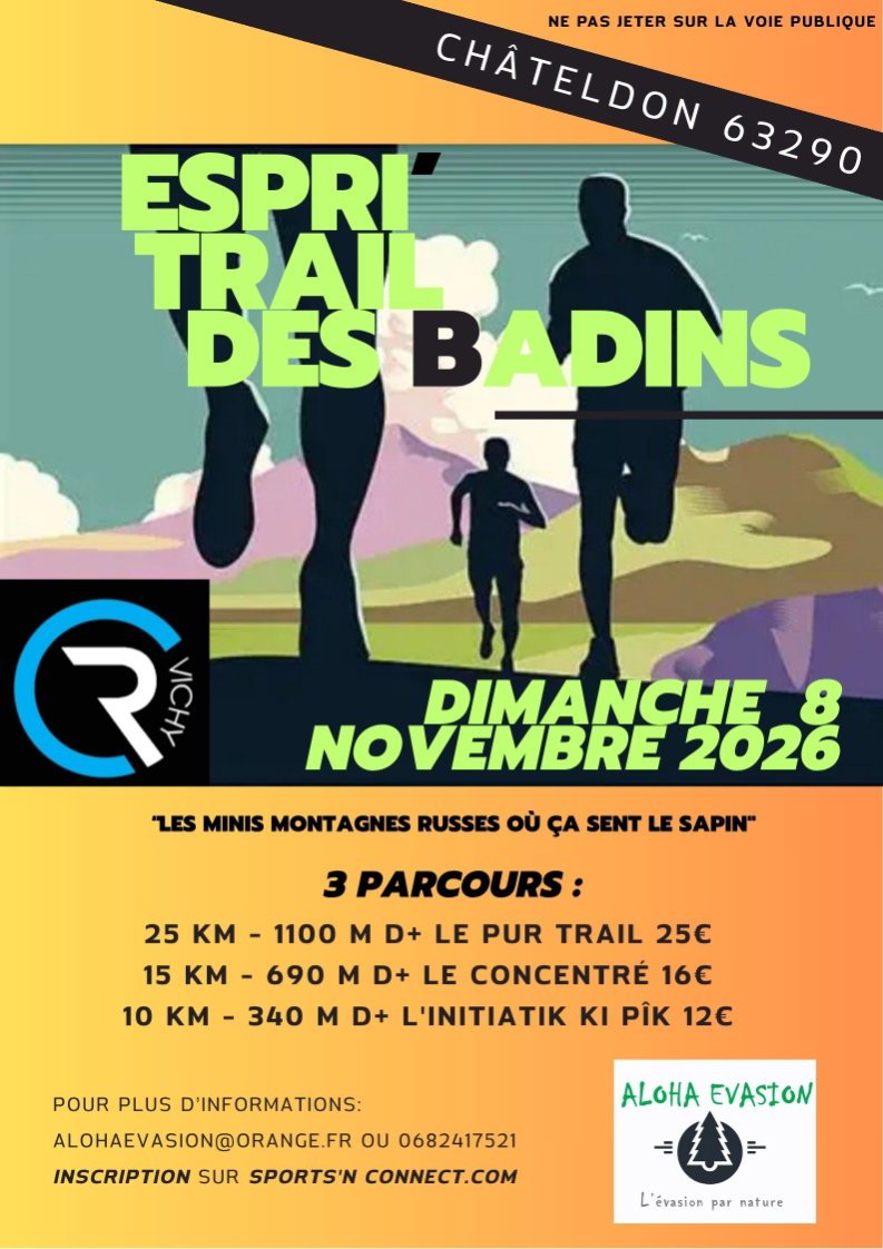 Espri' Trail des Badins Châteldon