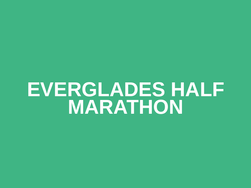 Everglades Half Marathon Logo