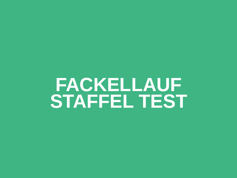 Fackellauf Staffel test Logo