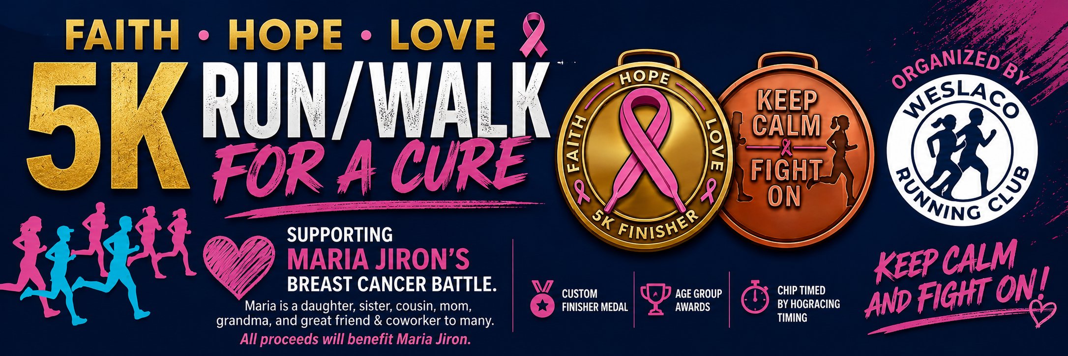 Faith, Hope and Love 5k Logo