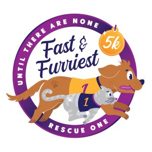 Fast and Furriest 5k Year 12 Logo