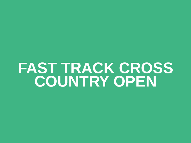 Fast Track Cross Country Open Logo