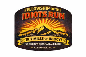 Fellowship of the Idiots 19.7-Mile Run Logo