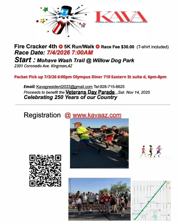 Fire Cracker 4th 5K Run/Walk  www.kavaaz.com