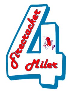 Firecracker 4 Miler and 1 Mile Fun Run Logo