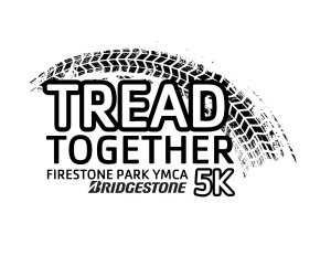 Firestone Park YMCA Tread Together 5K Logo
