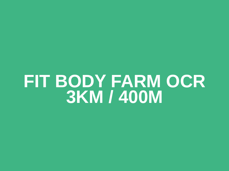 Fit Body Farm OCR 3km / 400m Logo