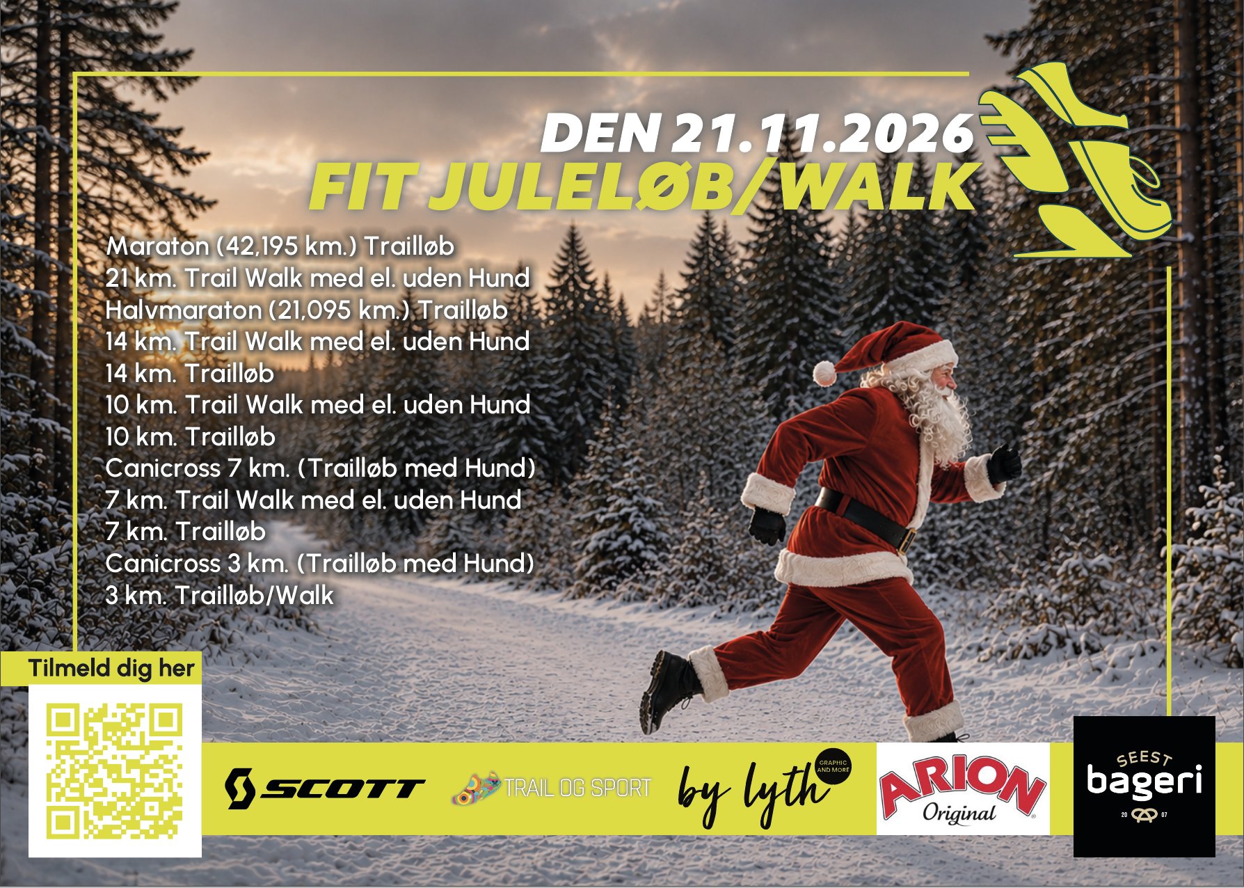 FiT Jule Løbet/Walk 2026 Logo