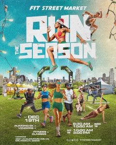 FIT STREET MARKET: RUN THE SEASON Logo