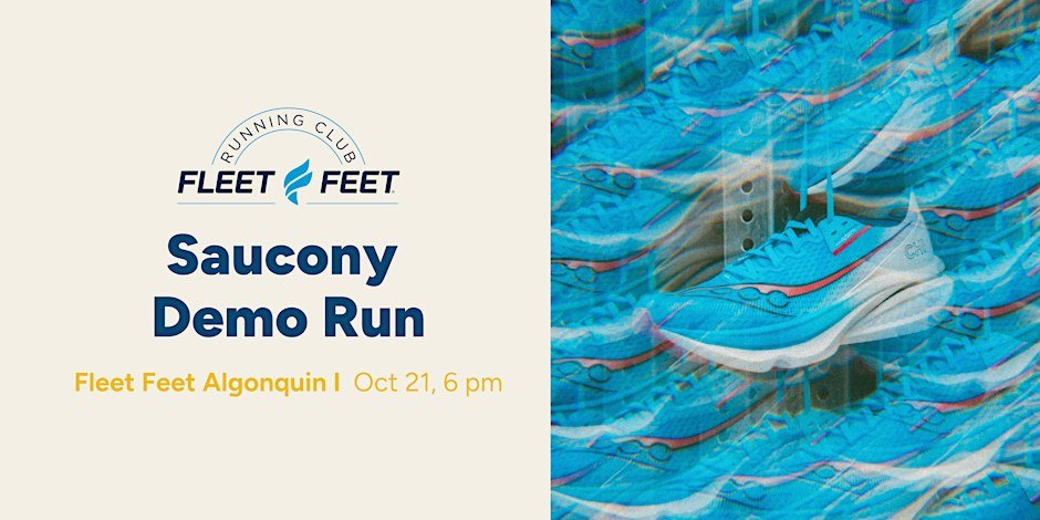 Fleet Feet Algonquin: Saucony Demo Run Logo