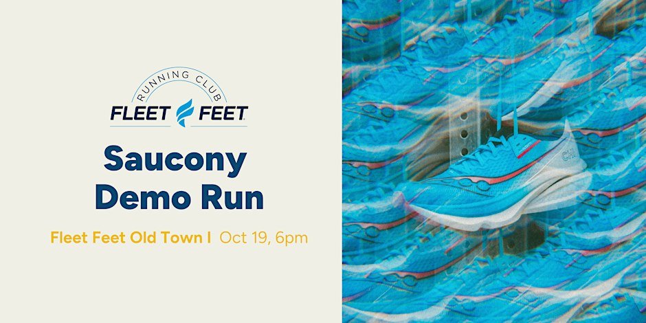 Fleet Feet Old Town: Saucony Demo Run Logo