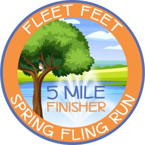 Fleet Feet Spring Fling 5 Mile Logo