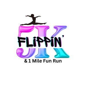 Flippin' 5K and 1 Mile Fun Run Logo