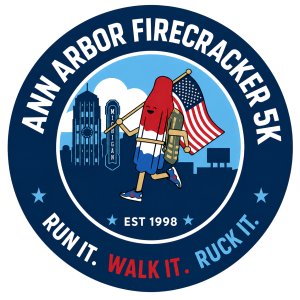 Ann Arbor Firecracker 5K: Run, Walk, or Ruck Logo