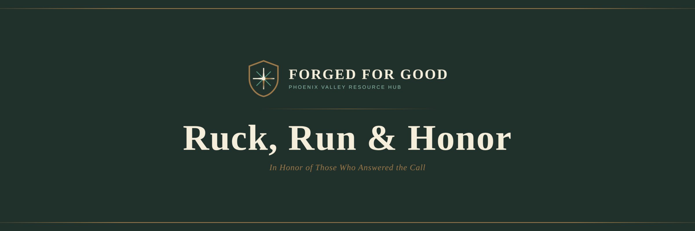 Forged For Good Ruck and Run 5k/10k Logo