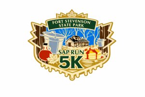 Fort Stevenson State Park Sap Run 5k Logo