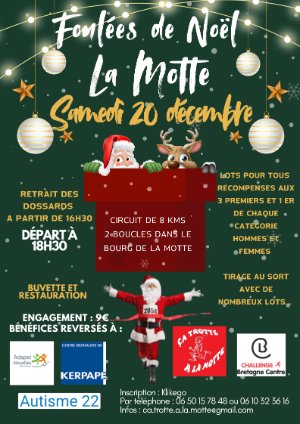 Foulées de Noël LA MOTTE Logo