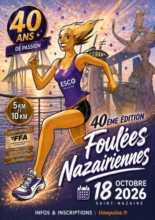 Foulées Nazairiennes 2026 Logo