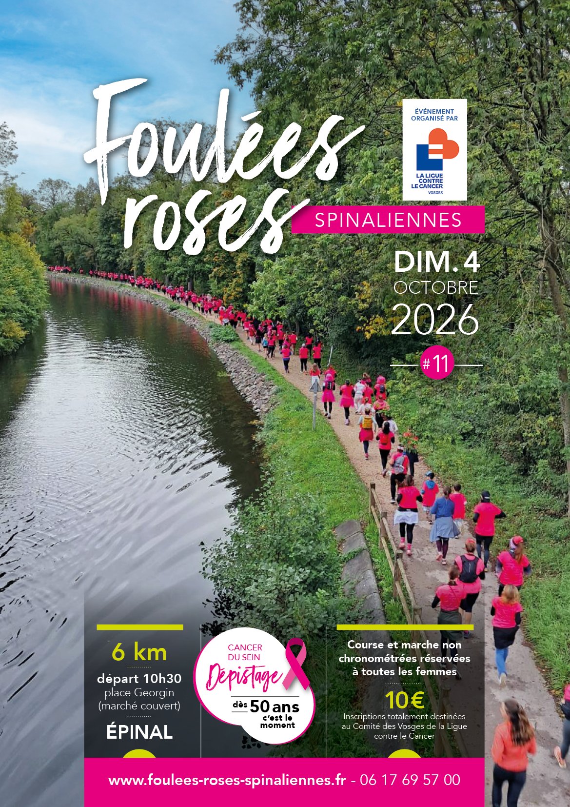 Foulées Roses Spinaliennes 2026 Logo