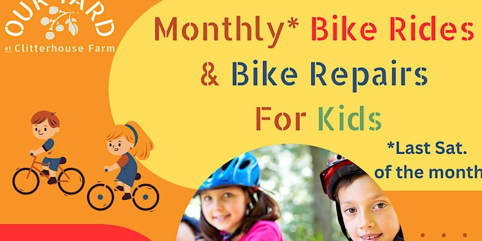 FREE Monthly Kids Bike Ride & Repairs Logo