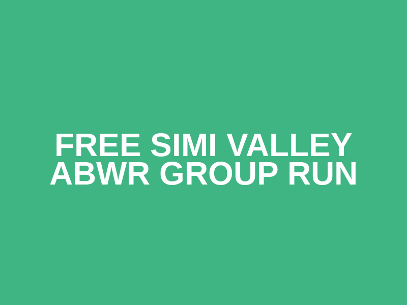 FREE Simi Valley ABWR Group Run Logo