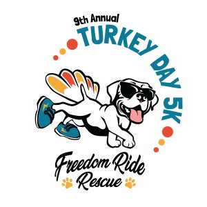 Freedom Ride Rescue Turkey Day 5K Logo