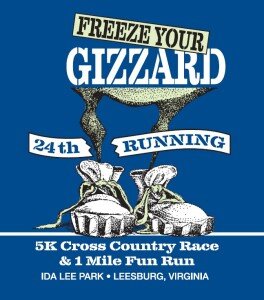 Freeze Your Gizzard 5K and 1 Mile Logo