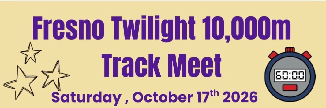 FRESNO TWILIGHT 10,000M Track Meet