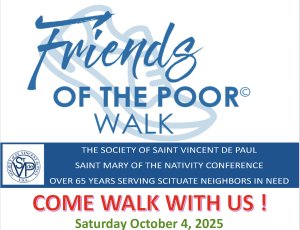 Friends of the Poor Walk St Mary of the Nativity Conference 2025 Logo