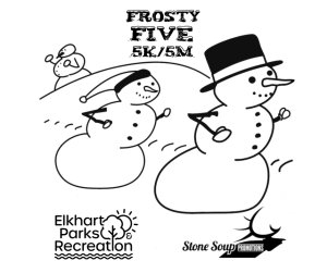 Frosty Five Run (5K or 5M) Logo