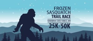 Frozen Sasquatch Trail 50k/25k Logo