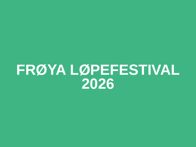 Frøya løpefestival 2026