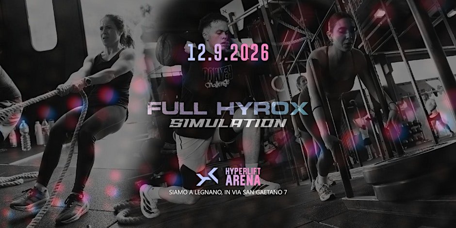 FULL HYROX SIMULATION -  SABATO 12 SETTEMBRE  2026 - HYPERLIFT Arena Logo